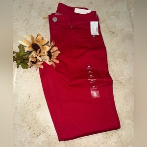 Maurice’s Women's Red Jegging Demin Flex x-Small Mid-Rise